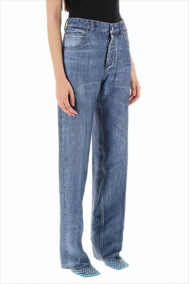 Straight-Leg Pants with Classic Denim Aesthetic