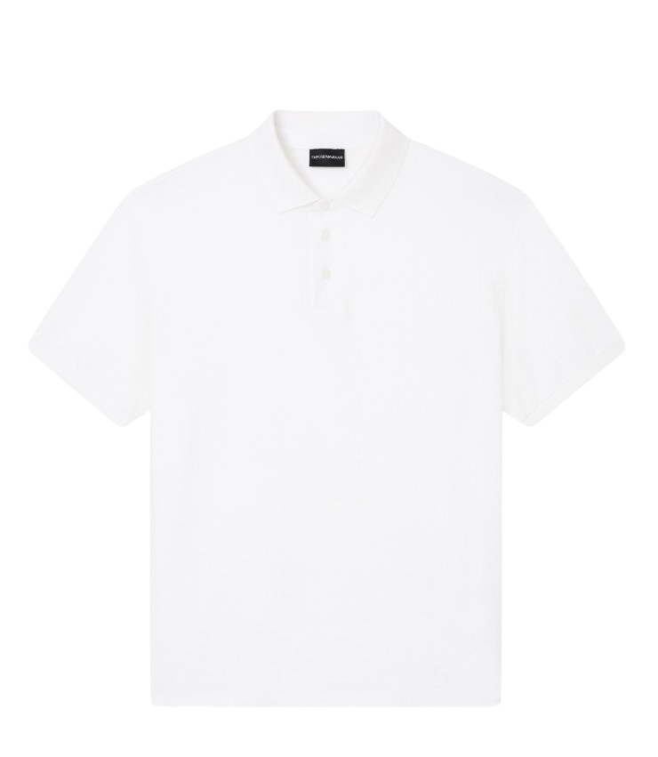 Jacquard Jersey All Over Lettering Polo