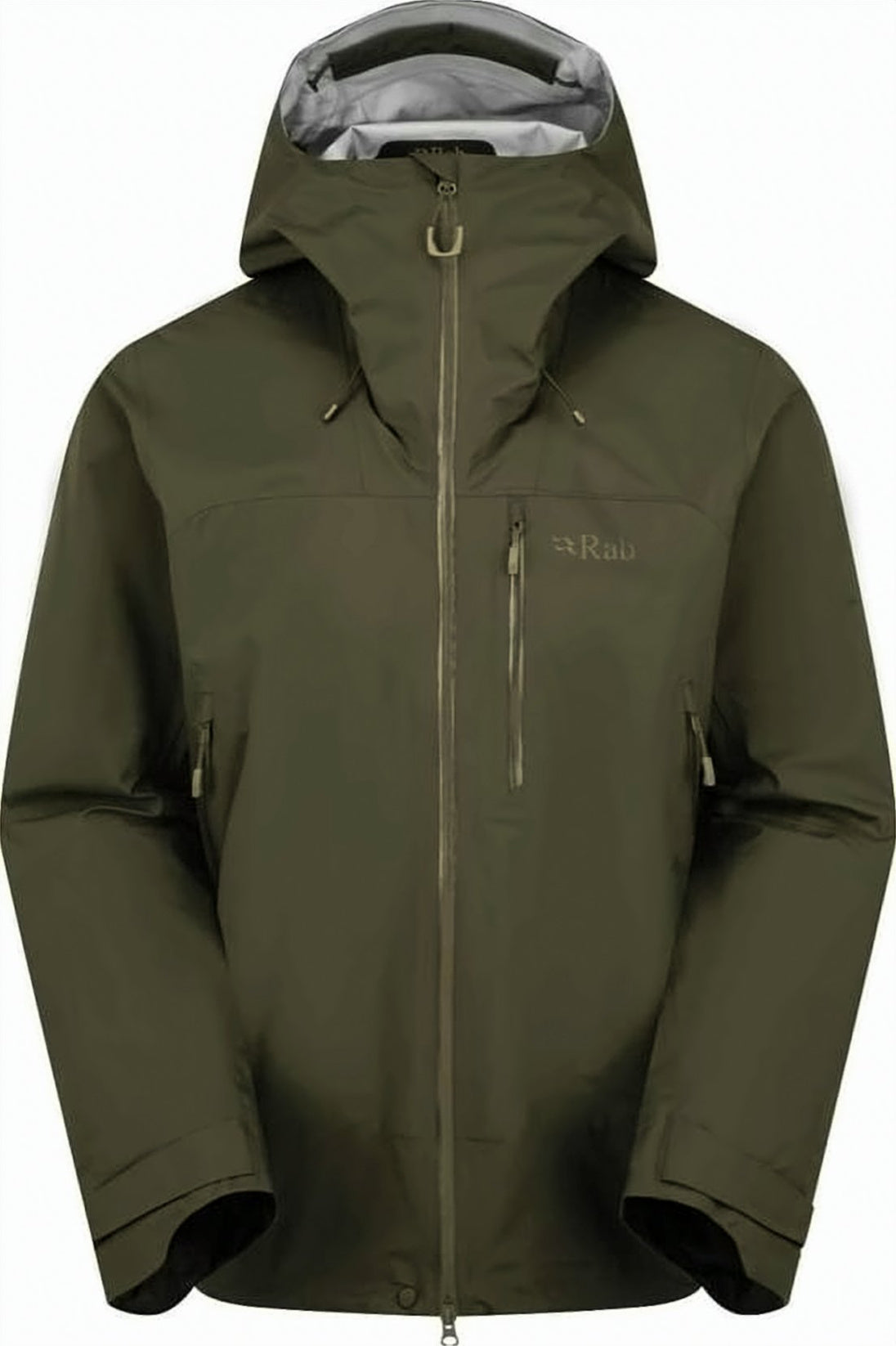 High Collar Olive Green Rab Jacket