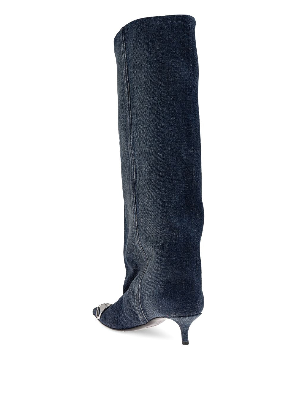 Denim Slouchy Boots