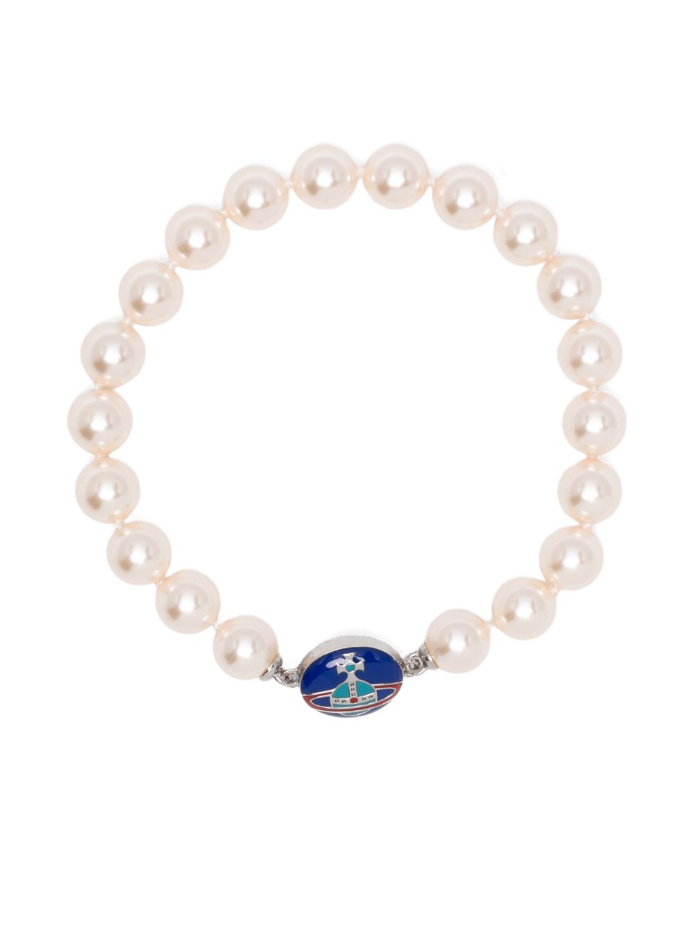 Beaded Bracelet with Cream Faux Pearls