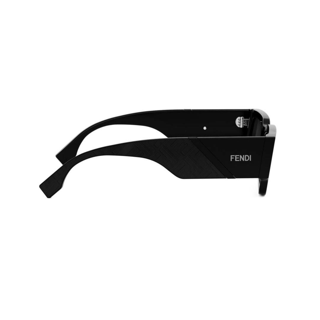 Fe40131i Bold Rectangular Acetate Sunglasses