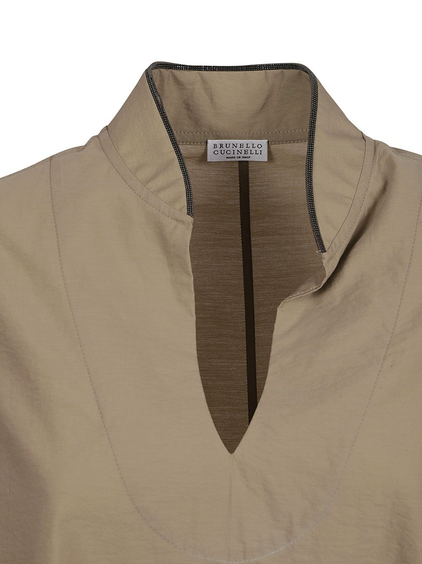 Sleeveless High Collar Dress