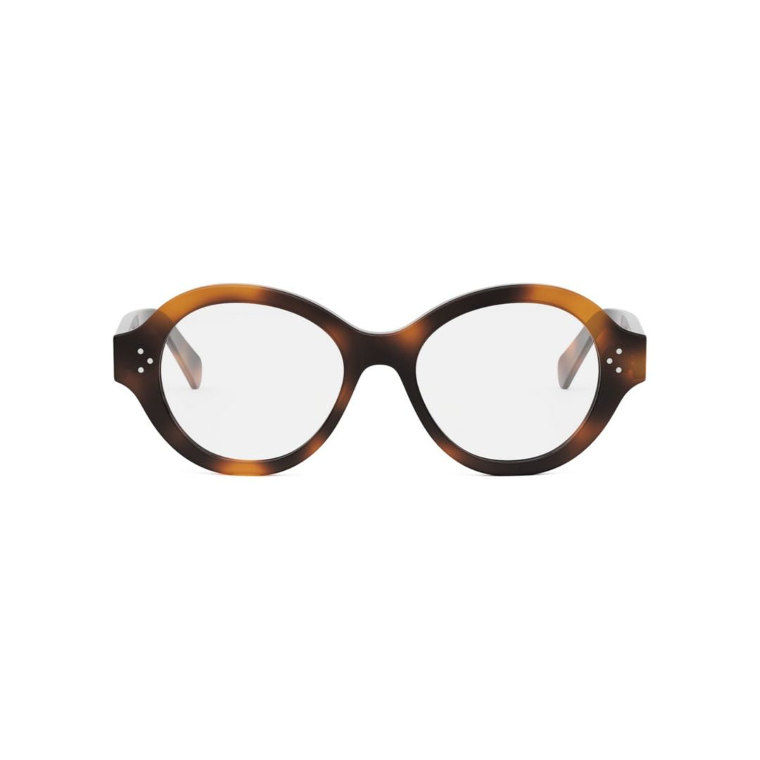Cl50157i Tortoiseshell-Patterned Round Eyeglasses