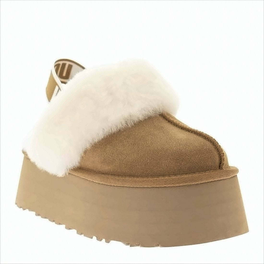 Chunky Platform Mule Slippers with Plush Lining