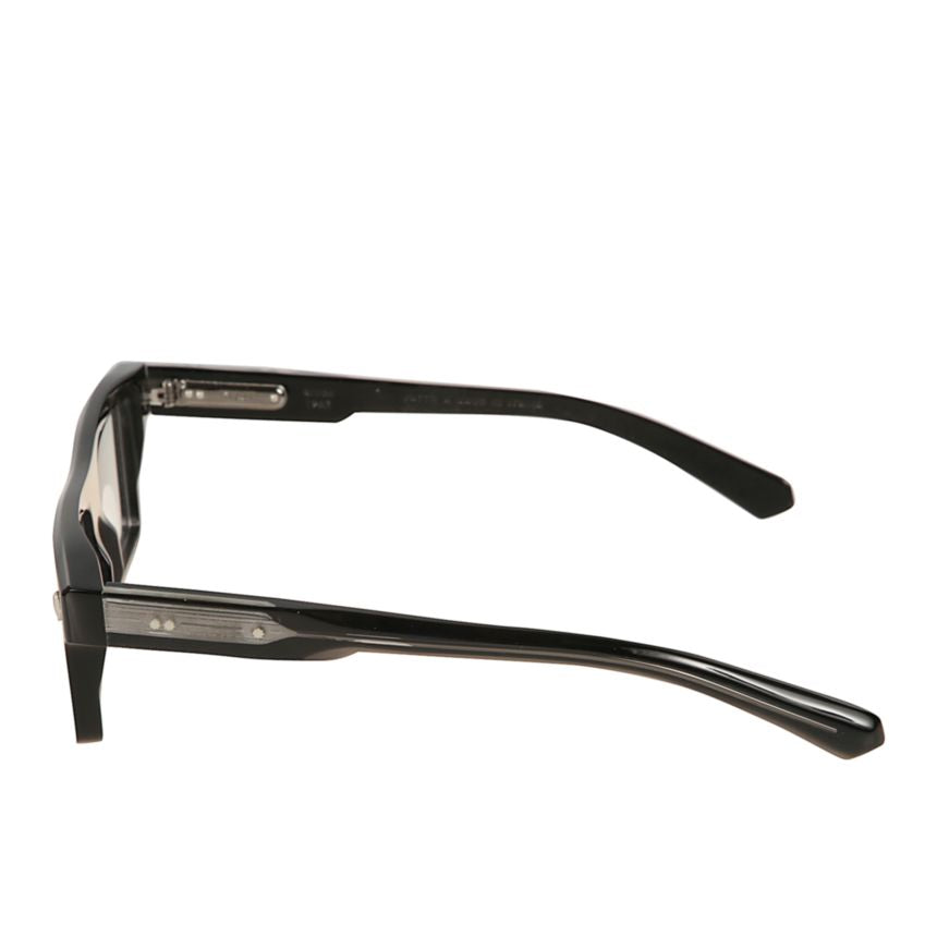 Premium 3 Glossy Black Rectangular Frame Sunglasses