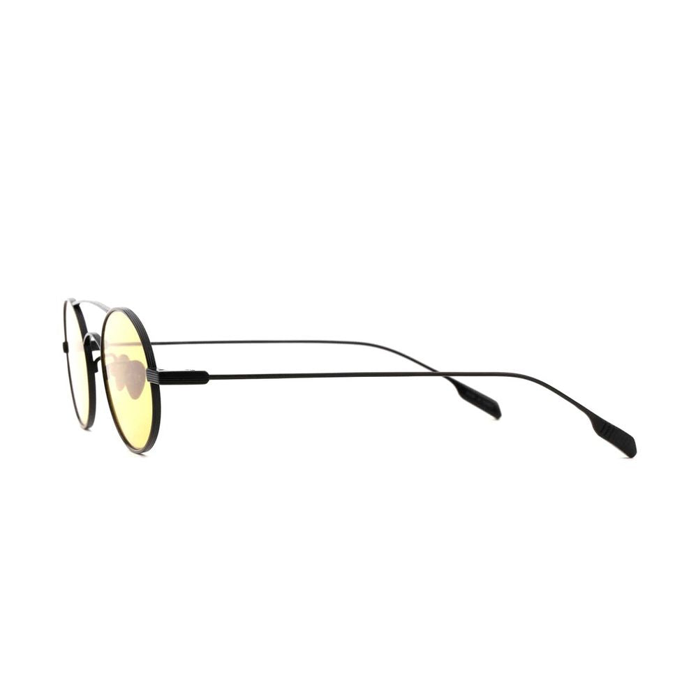 P11 Clcc2 Oval-Shaped Matte Black Titanium Sunglasses