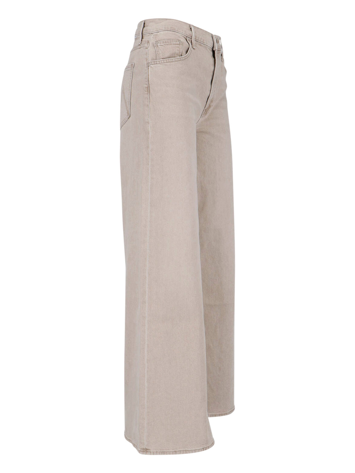 Classic Brown Denim Jeans with Timeless Five-Pocket Design
