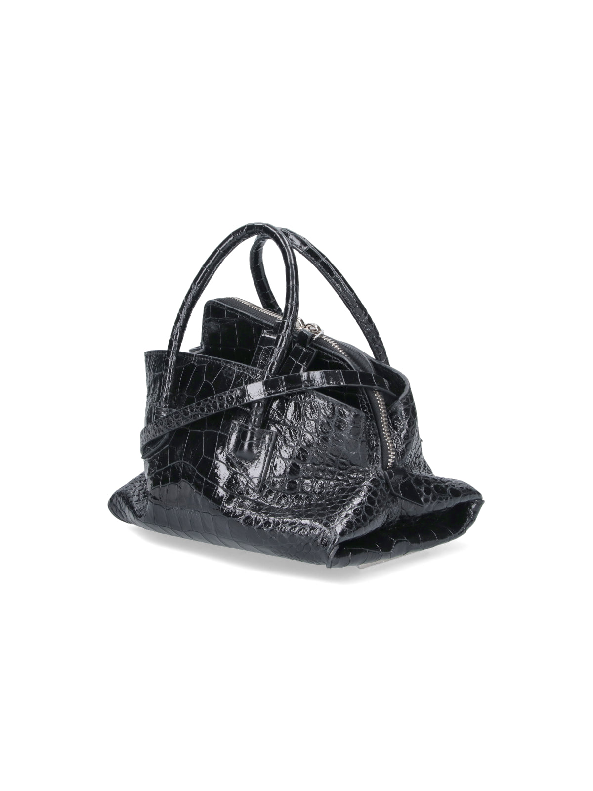 Brown La Passeggiata Crocodile Leather Bag