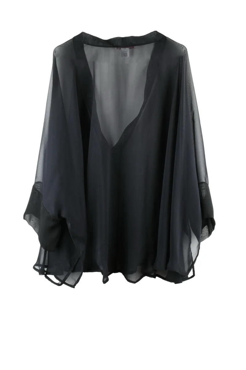 Sucrette Silk Blouse - Black