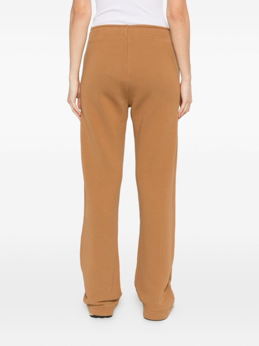 Relaxed Fit Brown Sweatpants with Drawstring Waist