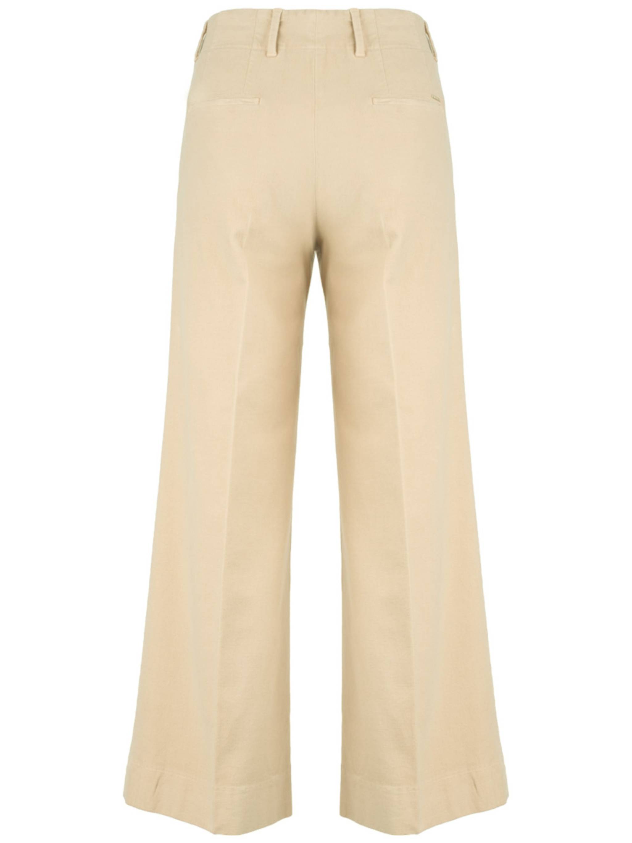 Black Cropped Wide-Leg Tailored Trousers
