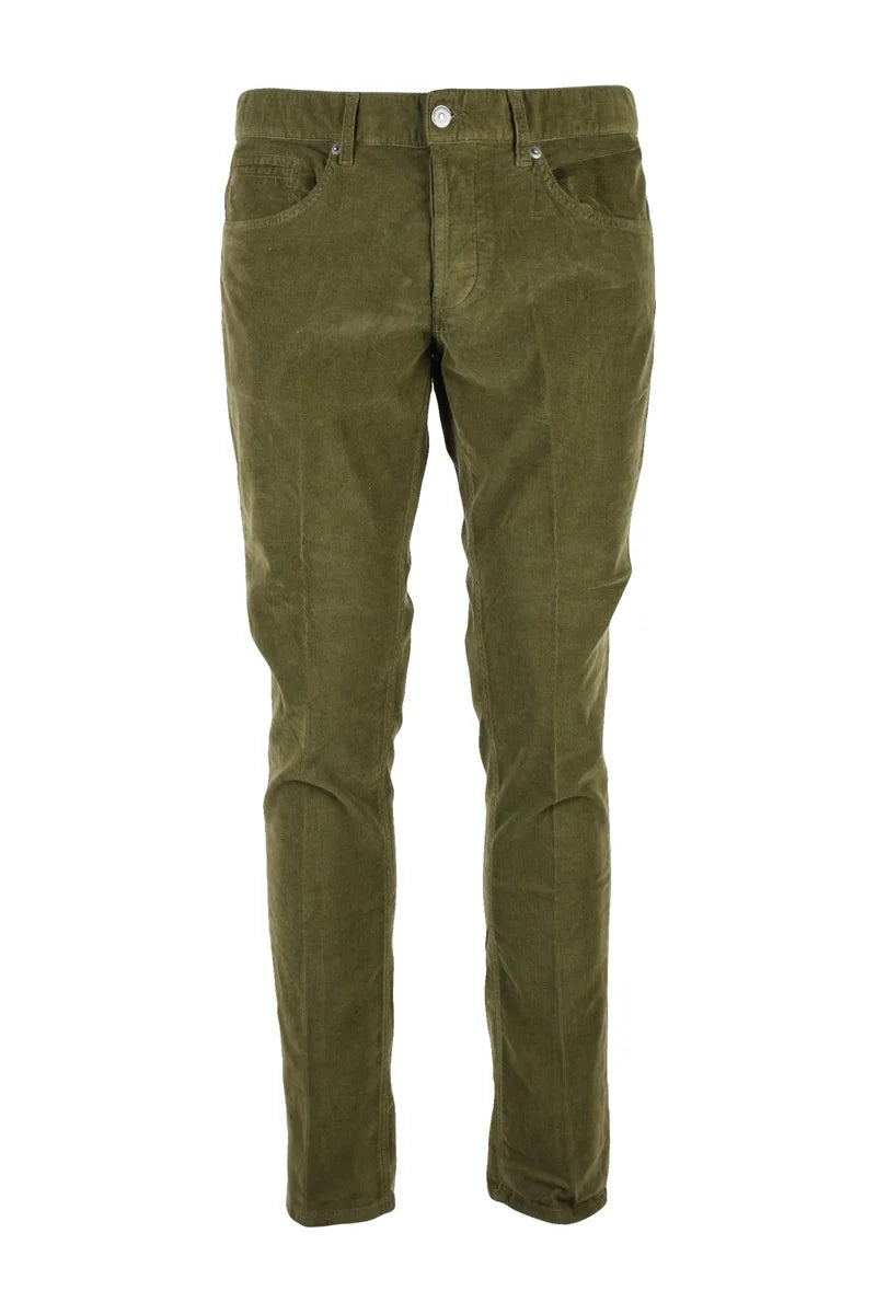 George Velvet Trousers - Green