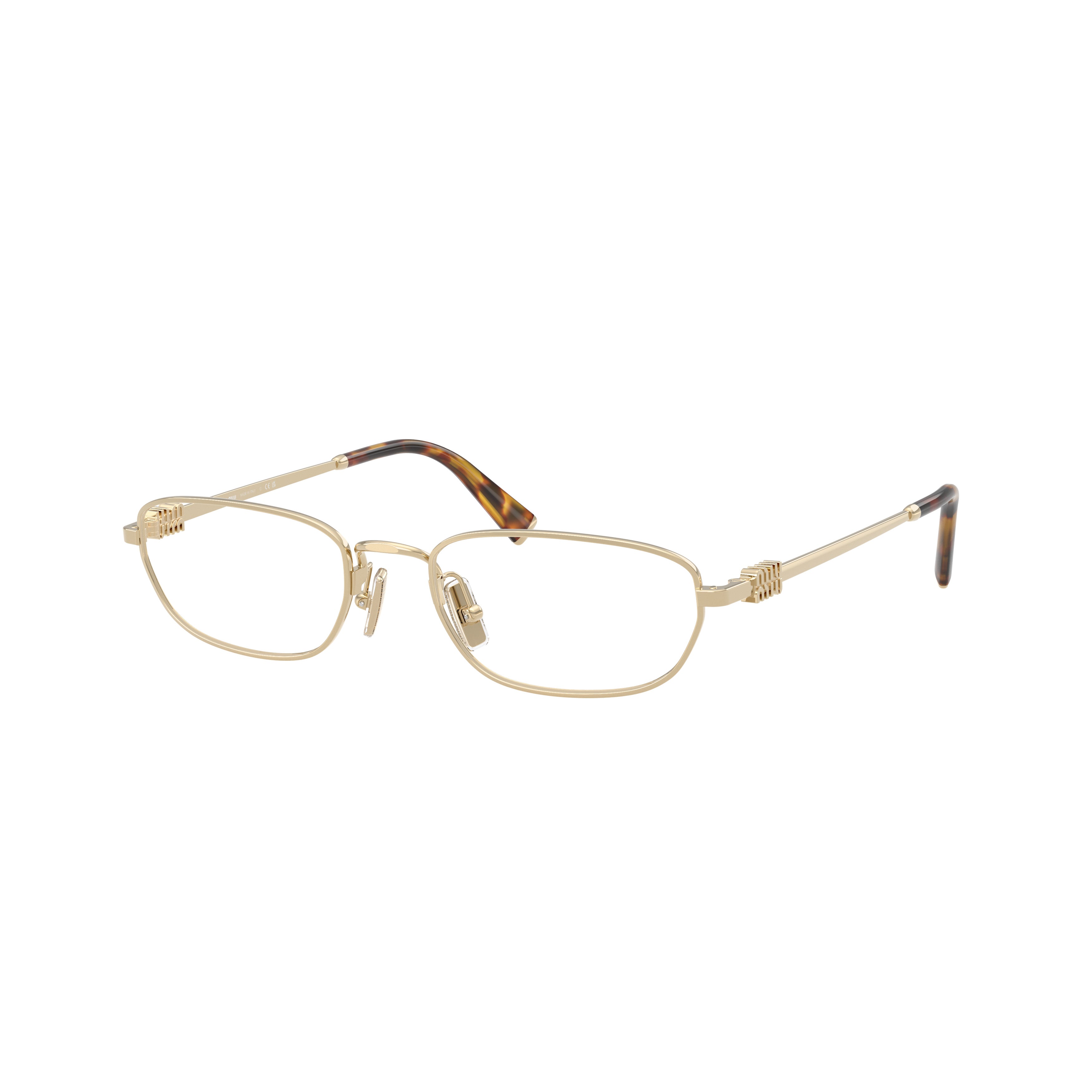 0mu 52zv Rectangular Gold-tone Eyeglasses