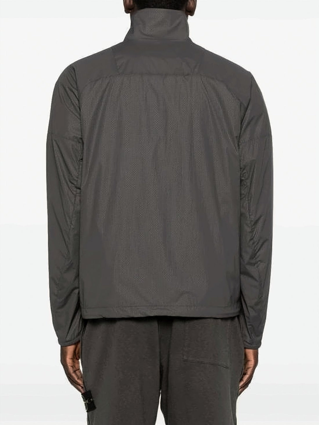High-Collar Casual Jacket With Zippered Pockets