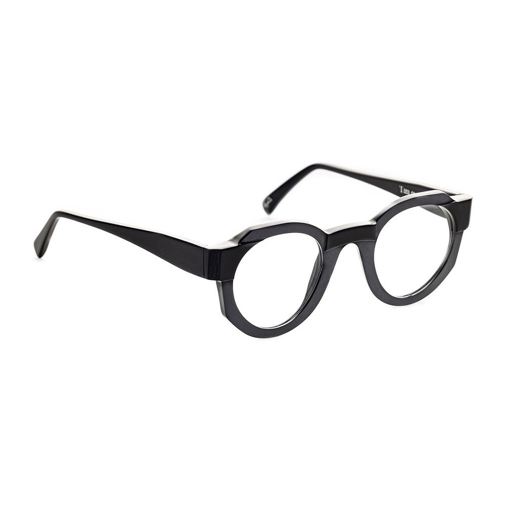 T053 Bold Structured Round Sunglasses