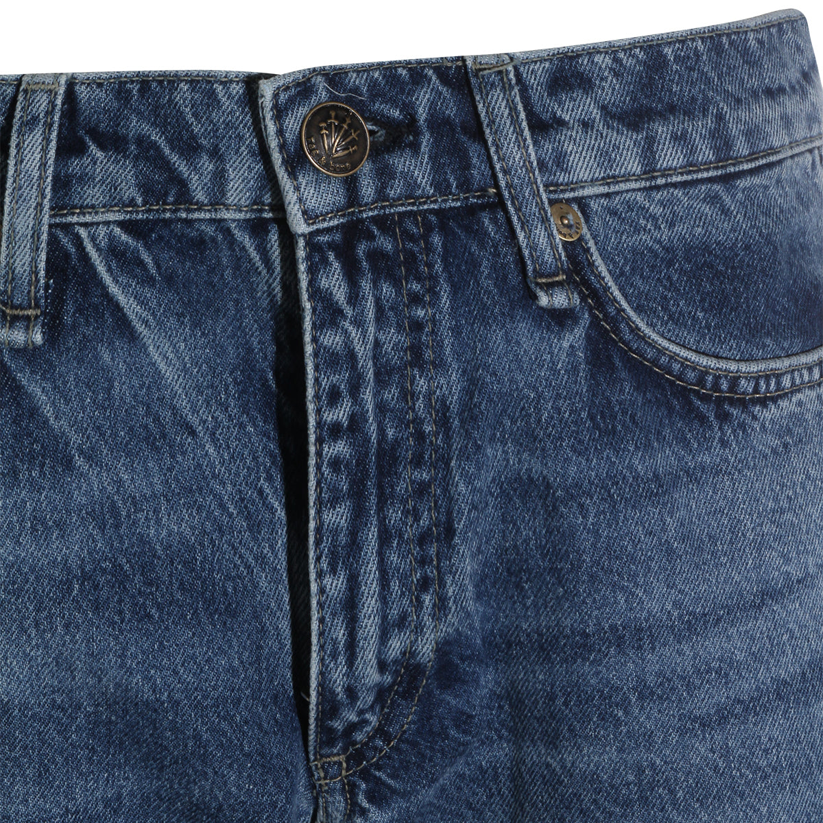 Straight-Leg Jeans With Mid-Rise Waist