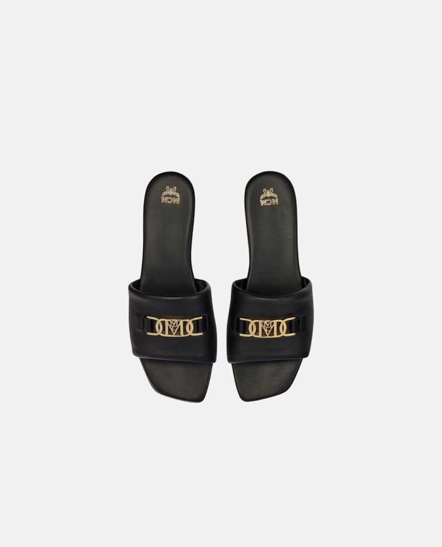 Mcm Leather Flat Sandals