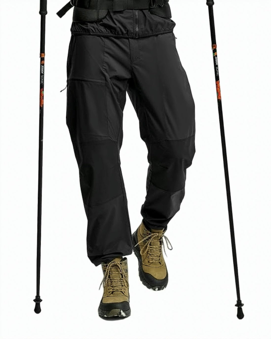 Straight-Fit Pants with Reinforced Knee Patches