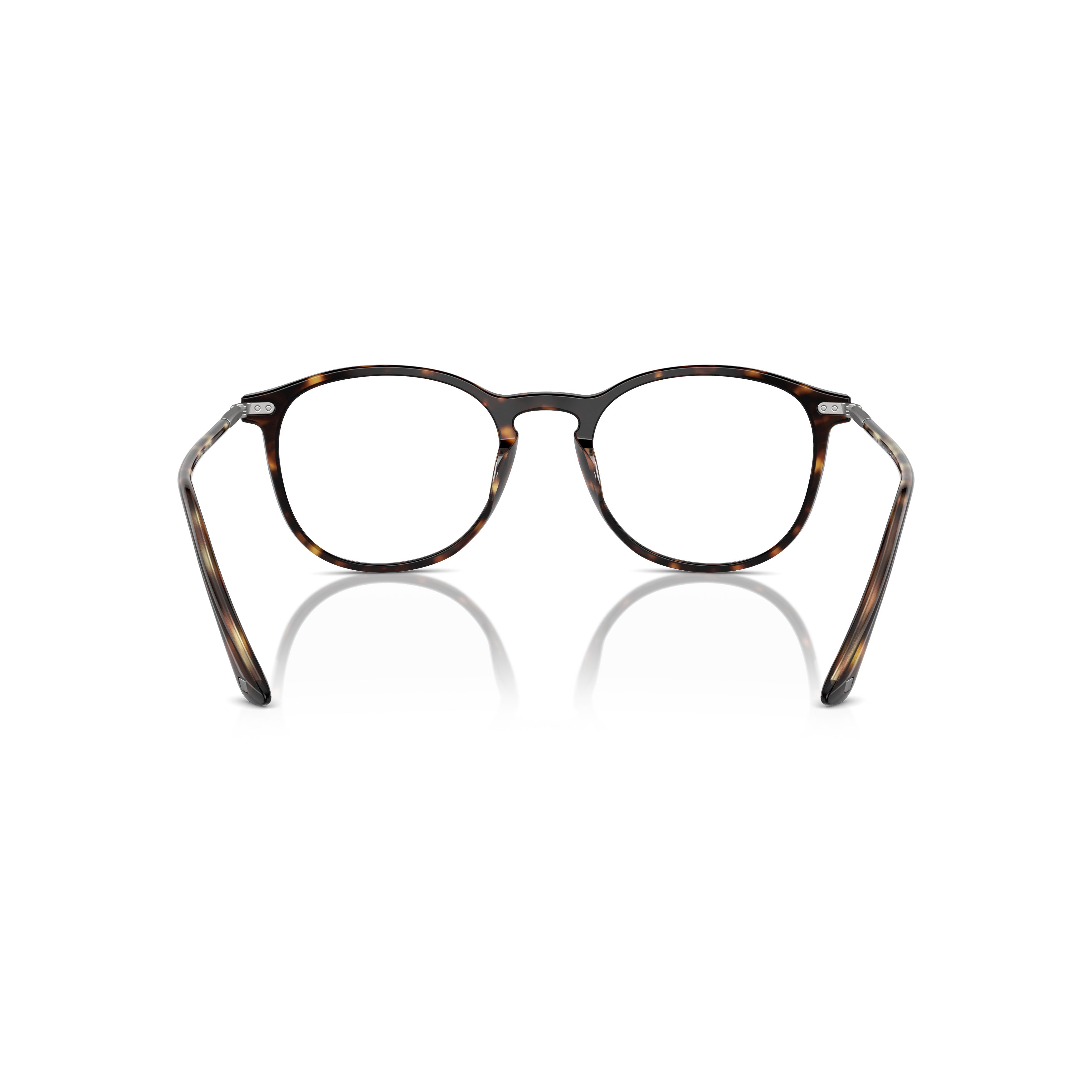 0ar7125 Tortoiseshell Pattern Acetate Eyeglasses with Slim Metal Accents