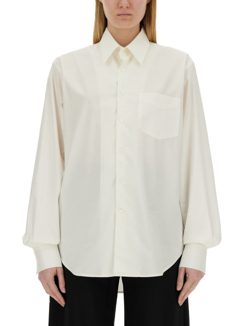 White Cotton Oversize Fit Shirt