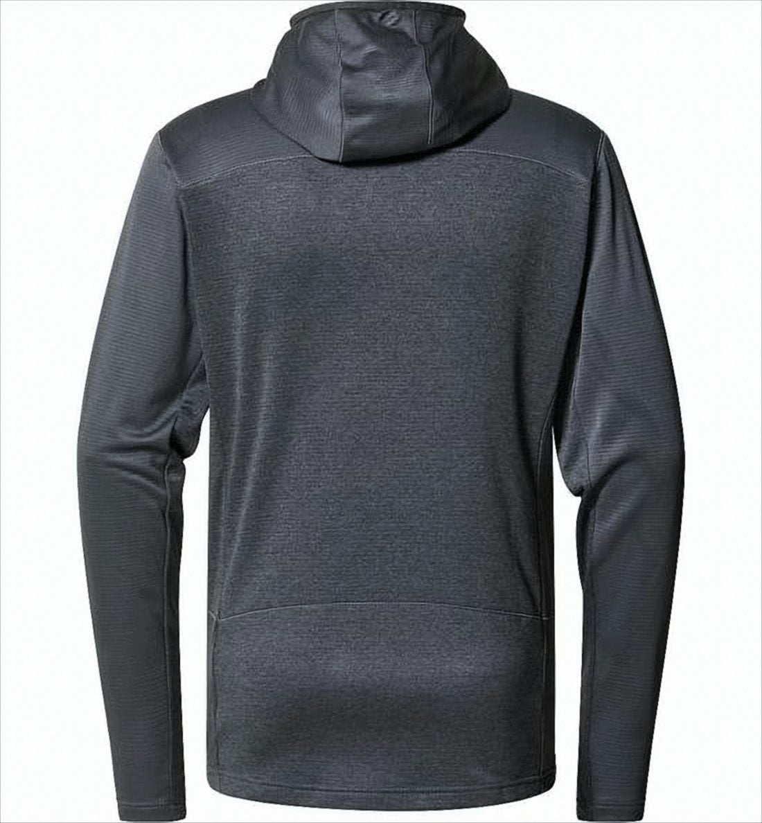 Fitted Black Activewear Jacket with Attached Hood