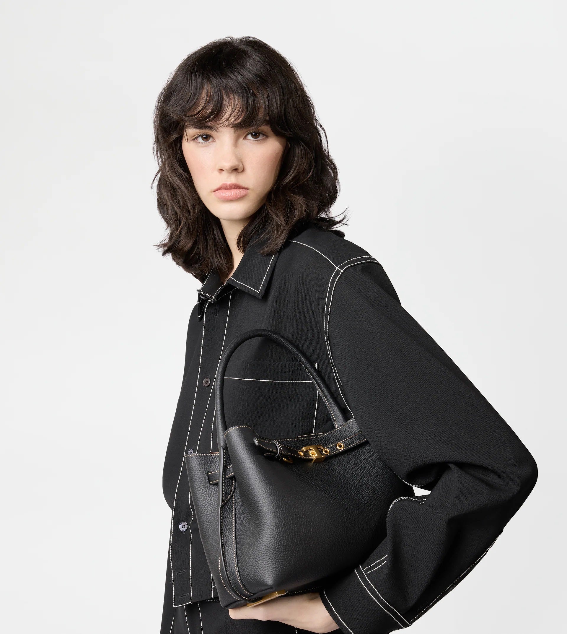 Black Tim Top Handle Mini Bag