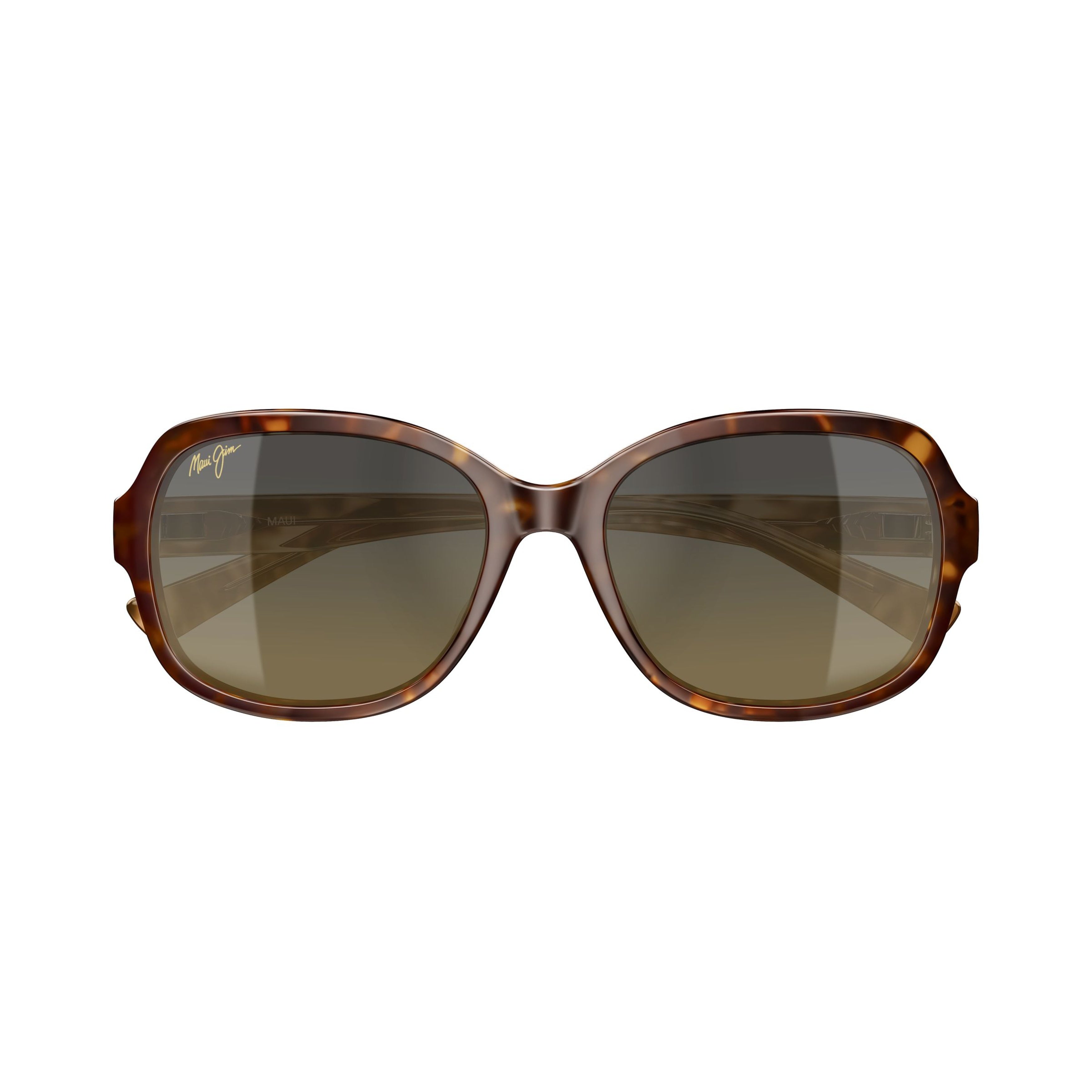 Hiluhilu Large Rounded Square Tortoiseshell Sunglasses with Gradient Lenses