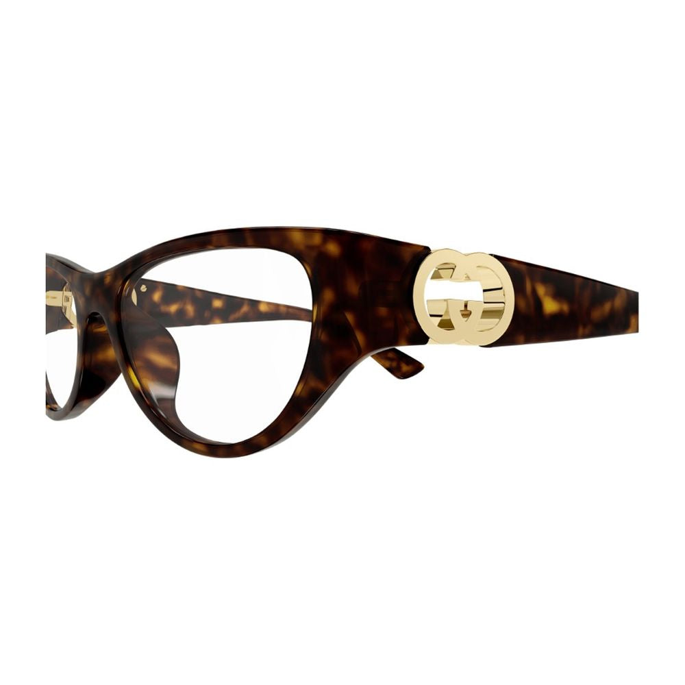 Gg1825O Emblem Line Cat-Eye Havana Optical Frame