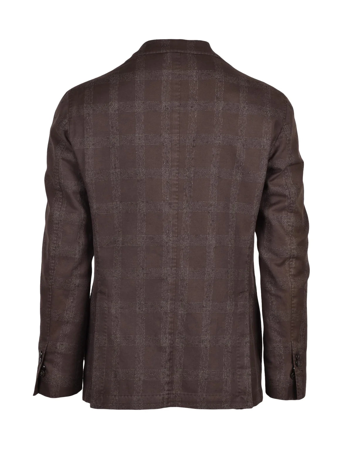 Round Jacket Mixed Fibers - Brown