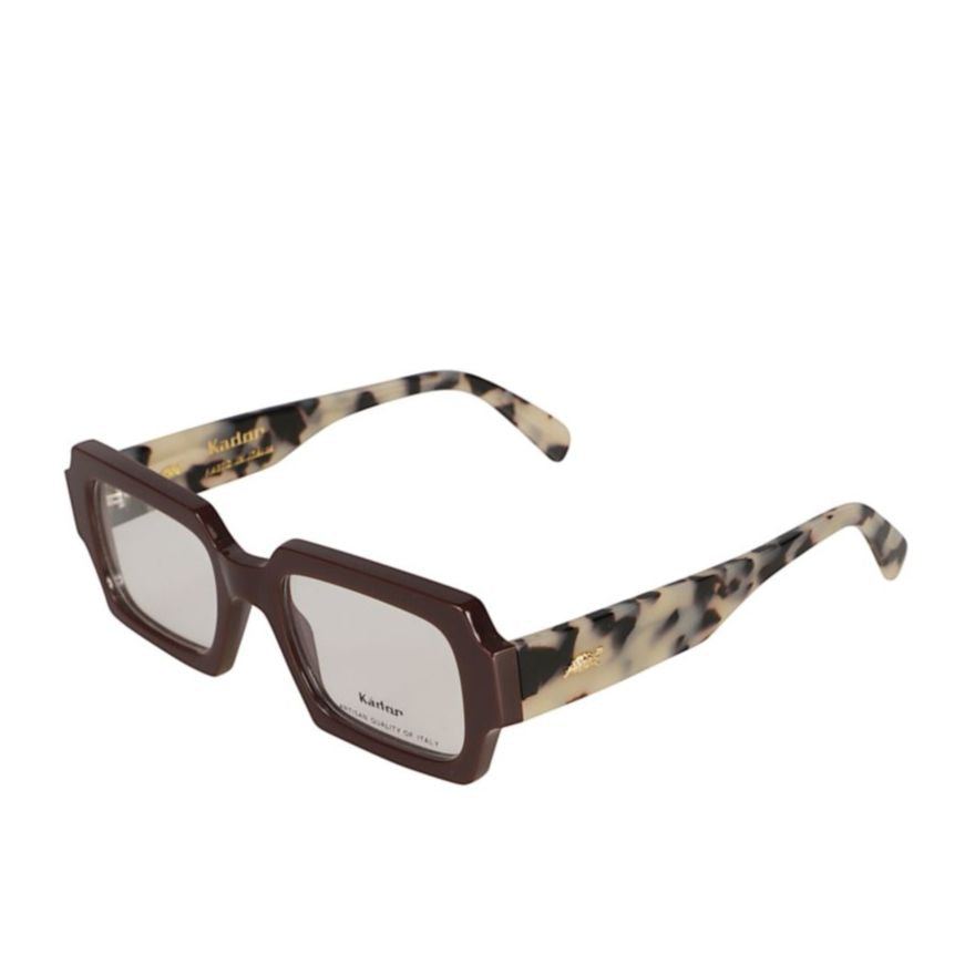Evy Rectangular Tortoiseshell Frame Eyeglasses