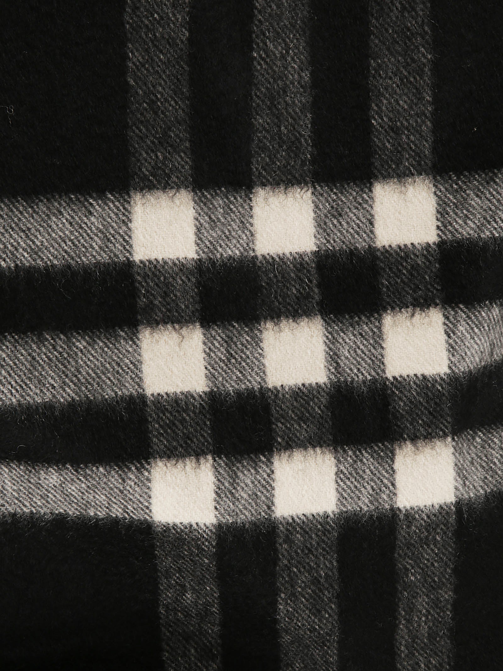 Cashmere Scarf with Vintage Check Motif
