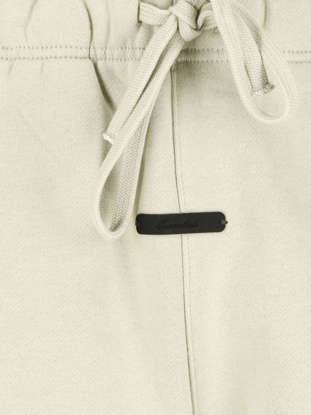 Beige Wide-Leg Cropped Seam Trousers
