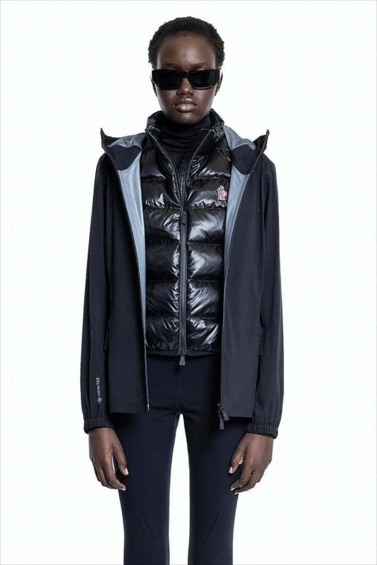 Black Moncler Jacket with Hood