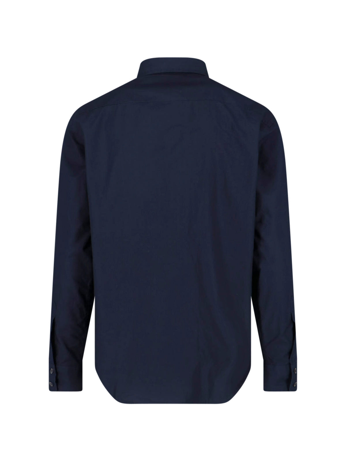 Tailored White Shirt With Button-Down Front And Pointed Collar