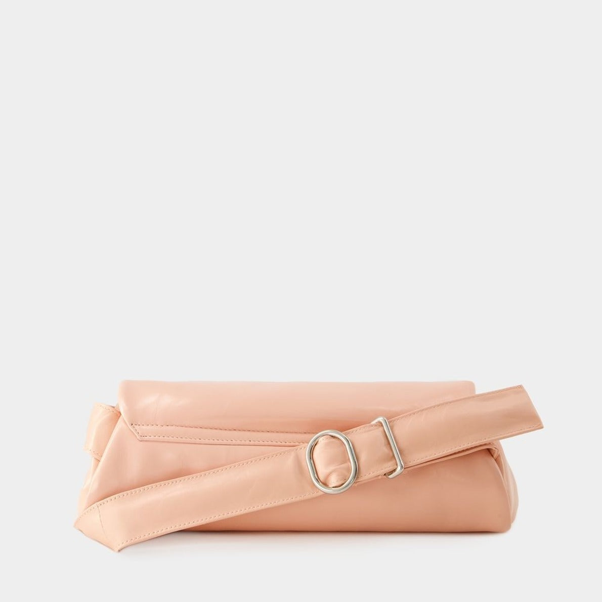 Cannolo Grande Padded Hobo Bag - Leather - Peach Pearl