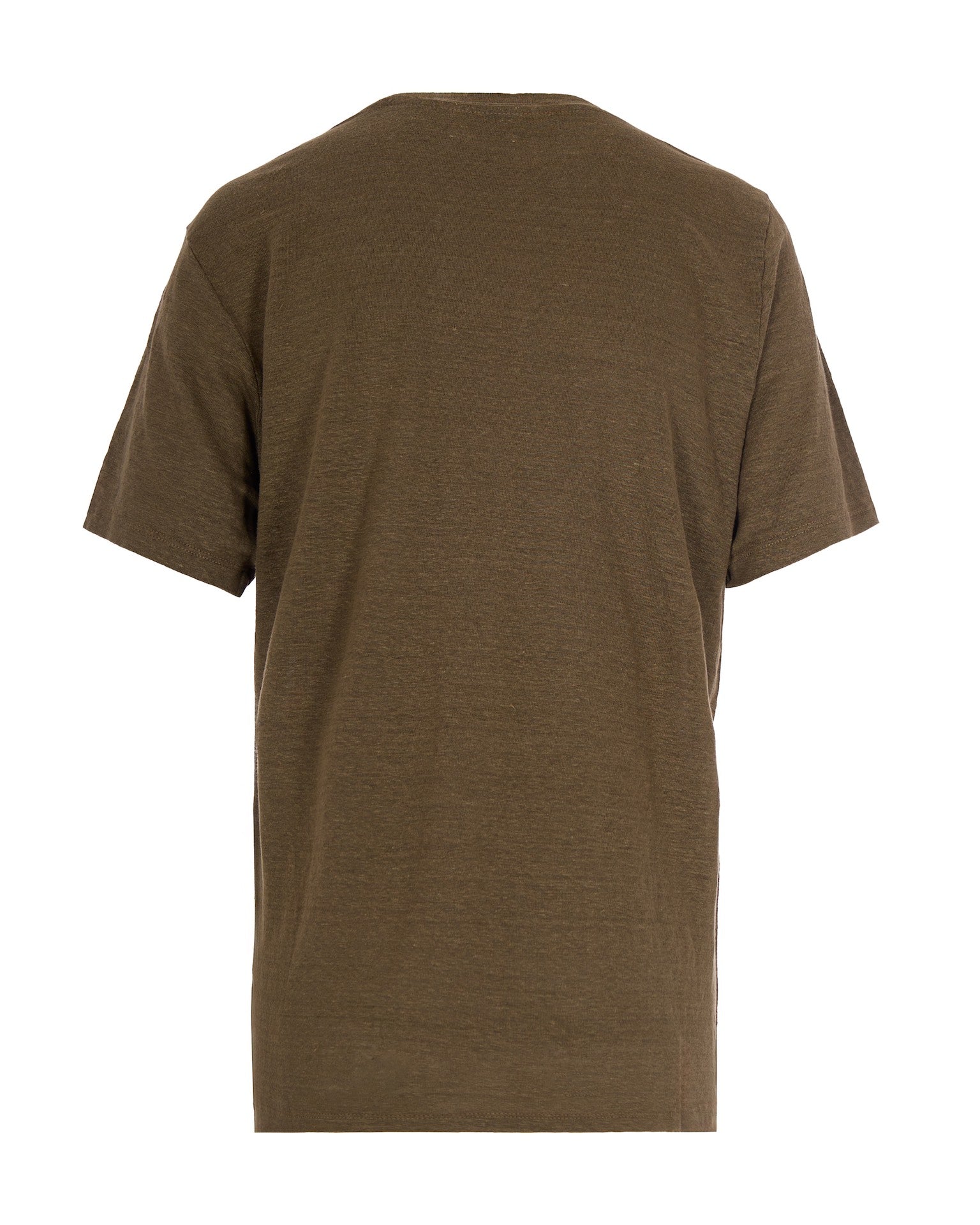 Metallic Logo Linen T-Shirt