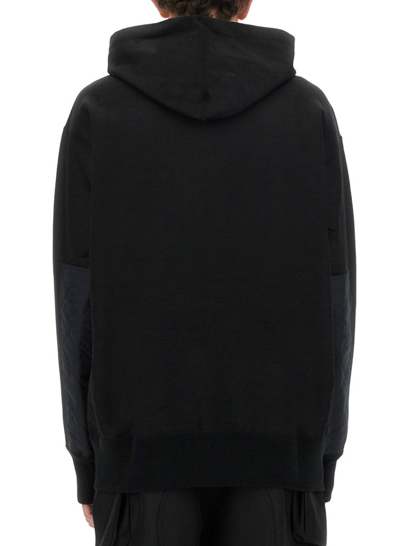 Relaxed-Fit Black Hoodie