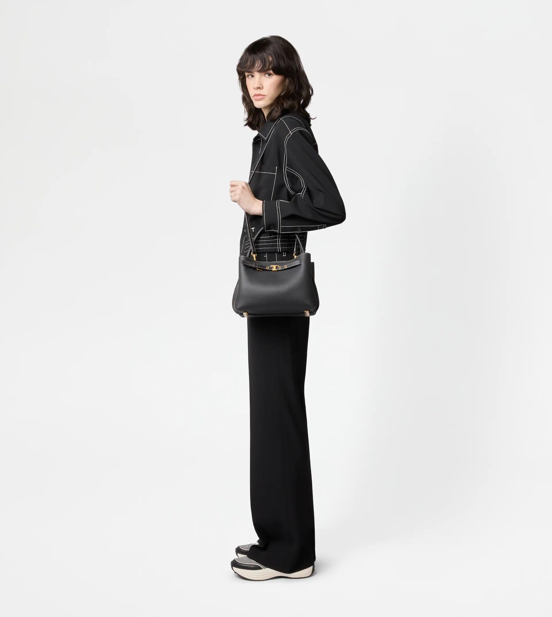 Black Tim Top Handle Mini Bag