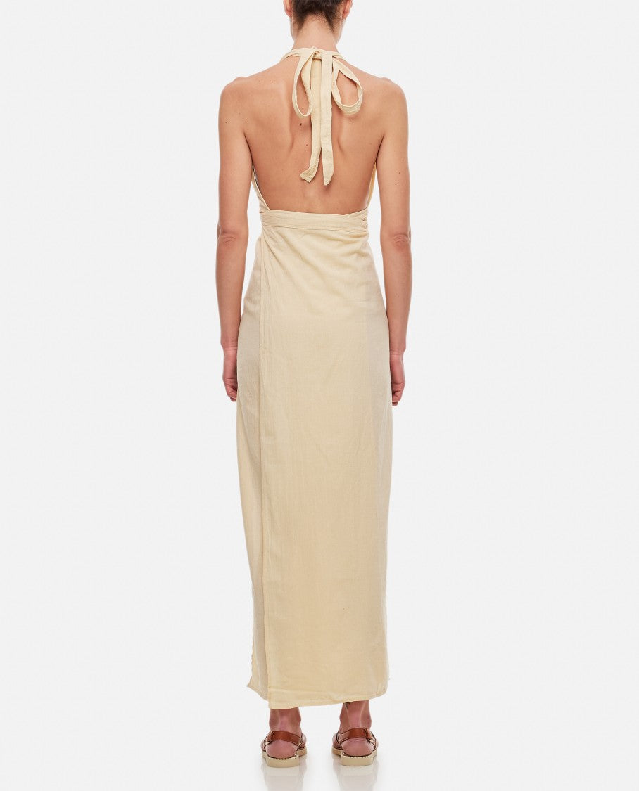 Tacoh Cotton Long Dress With Slits