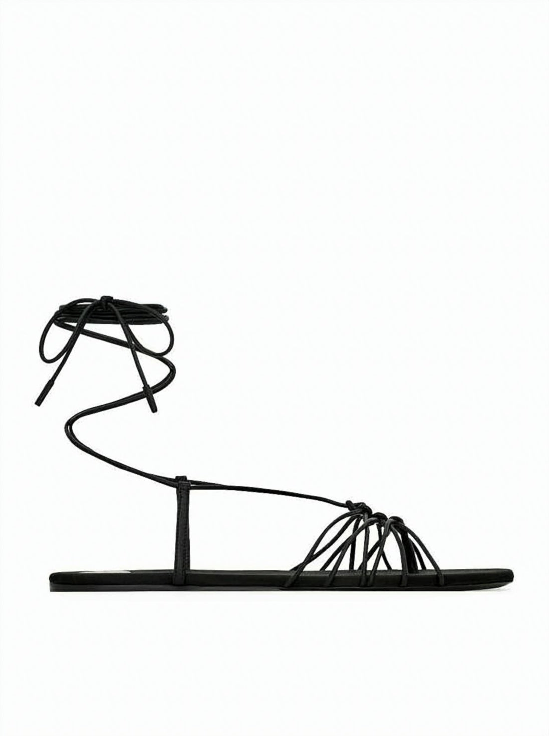 Minimalist Lambskin Sandals with Knotted Design