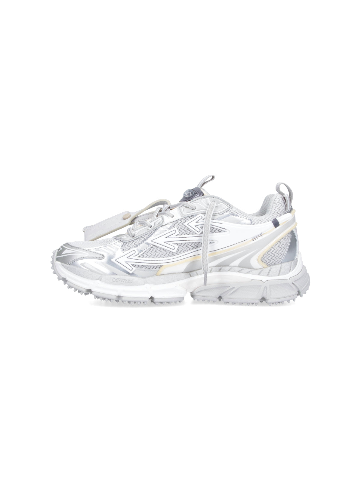 Grey Contemporary Mesh Upper Sneakers