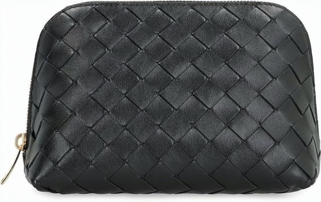 Woven Calf Leather Clutch
