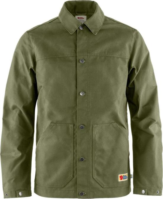 Classic Button-Up Jacket With Structured Collar And Front Pockets