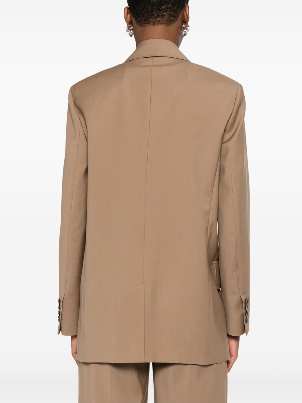 Belted Woollen Cloth Blazer