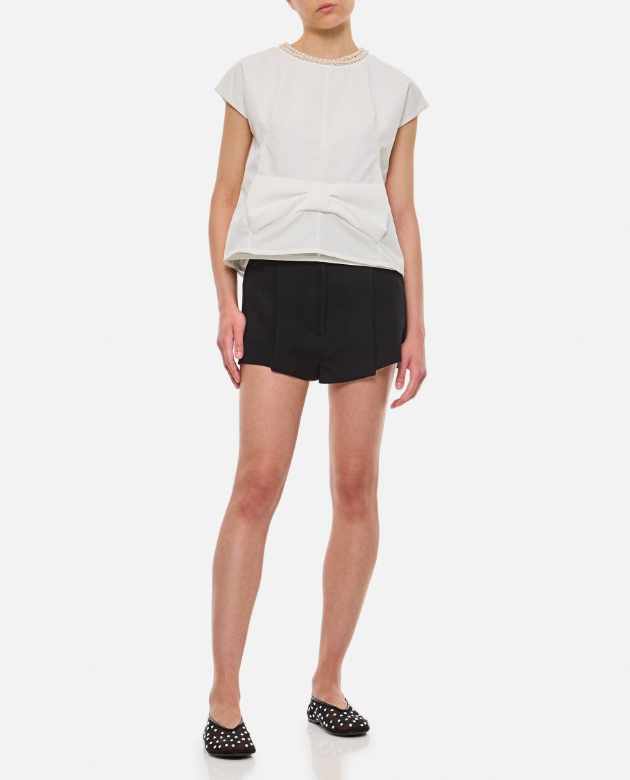 Pearl Neckline Blouse