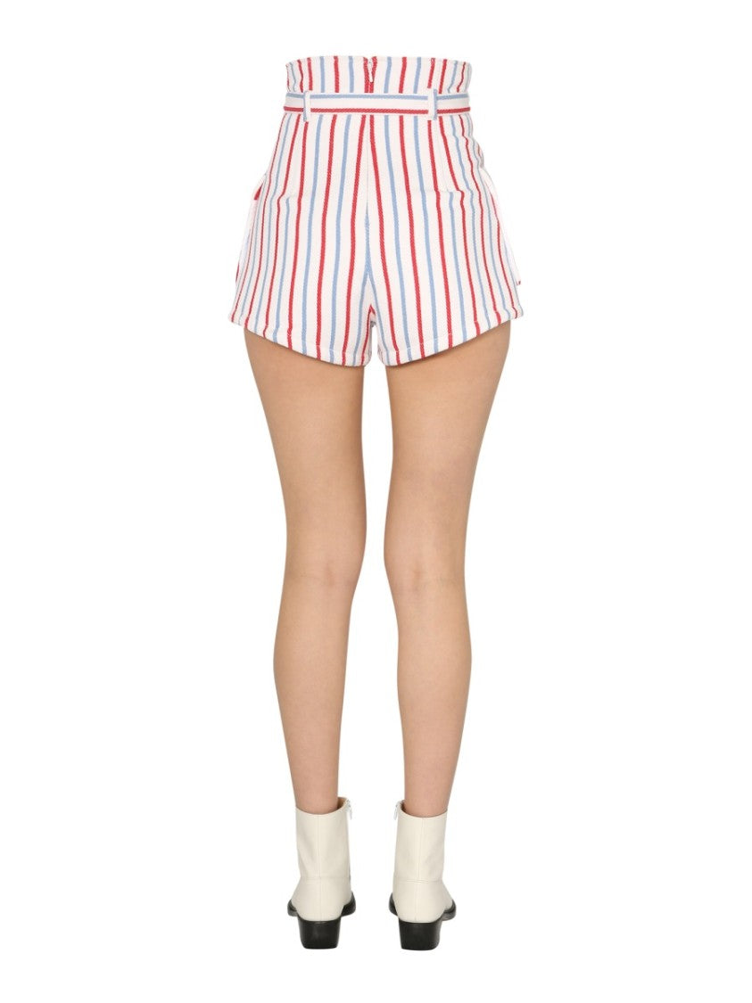High-Waisted Tailored Shorts With Removable Belt
