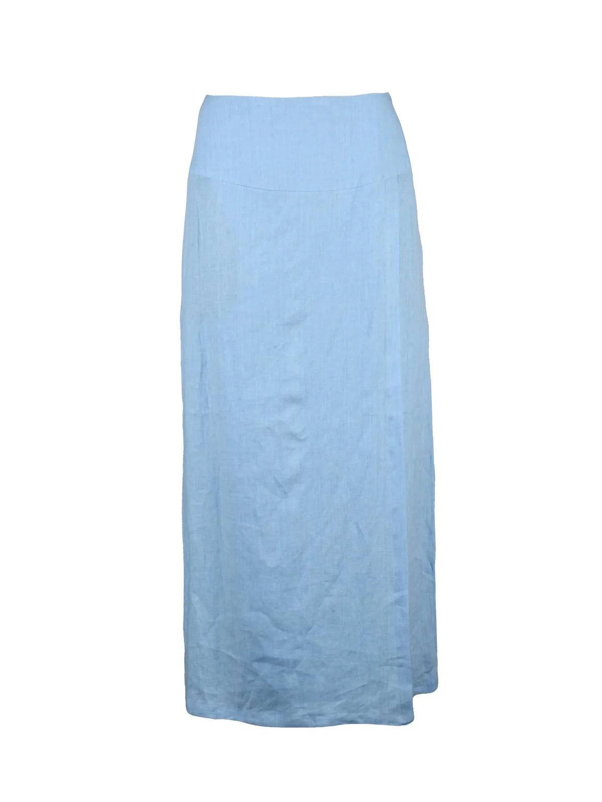 Light Blue Linen Long Skirt