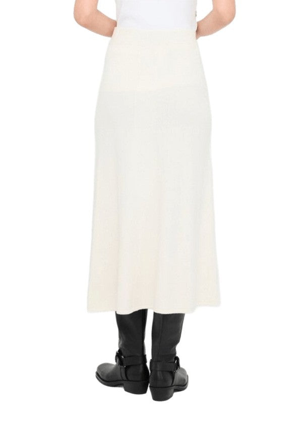 Flared Midi Skirt with Micro-Sequins