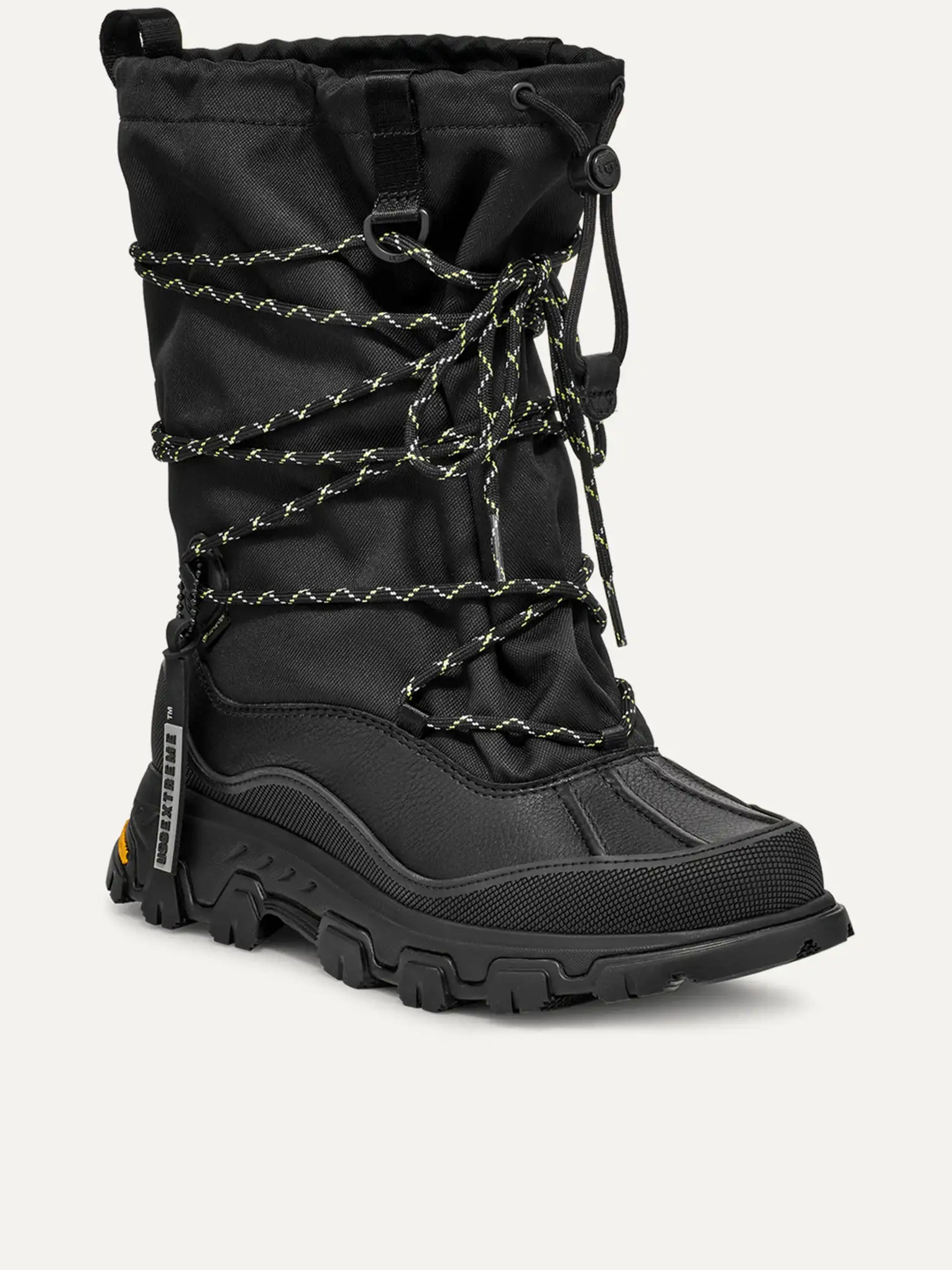 Black Metropeak High-Top Rugged Boots